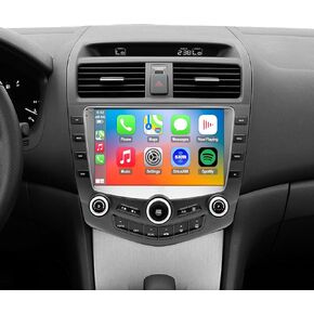 QLED Radio for Honda Accord 7th Gen 2003 2004 2005 2006 2007 Upgrade,Touch Screen Stereo Replacement,Wireless carplay Android auto,4G LTE Network,Support SWC,Free Backup Camera in Kuwait