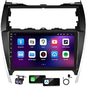 4G+64G Android 13 Car Radio for Toyota Camry 2012 2013 2014,10.1" Touch Wireless Carplay&Android Auto Support Touchscreen Radio Upgrade with AHD Camera,GPS Navigation,SWC,WiFi,FM,Bluetooth in Kuwait