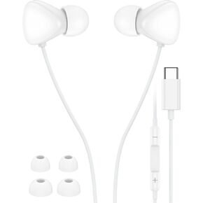 سماعات أذن سلكية لهاتف iPhone 17، سماعات أذن سلكية من Apple Air Max مع ميكروفون لهاتف iPhone 17 Pro Max 16 15، سماعات أذن USB C سلكية لـ Google Pixel 10 Pro XL، سماعات أذن سلكية USB-C in Kuwait