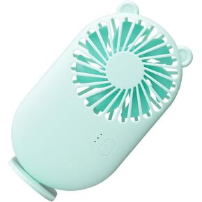 مروحة صغيرة صامتة قابلة لإعادة الشحن عبر USB من Gadpiparty، مروحة مكتب USB محمولة للمكتب والمنزل والمدرسة، تبريد هادئ أخضر مع تشغيل كتم الصوت in Kuwait