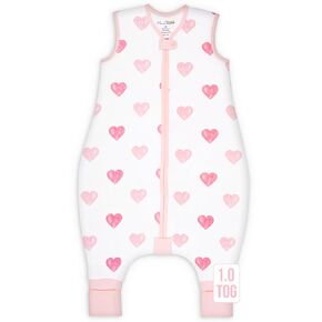 Mama Cheetah Toddler Sleep Sack with Feet 4T - 5T, 2.5 TOG Organic Cotton Baby Sleeping Bag with Legs, Baby Wearable Blankets for Walkers w/ 2-Way Zipper, Sleep Sack for Girls & Boys, Early Walker in Kuwait