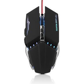Guiheng Wired Gaming Mouse, Optical USB Mice for Laptop/Desktop, 800 to 3200 and RGB Light, Ergonomic with 7 Programmable Buttons for Computer Windows 7/8/10/XP Vista Linux Chromebook PC in Kuwait