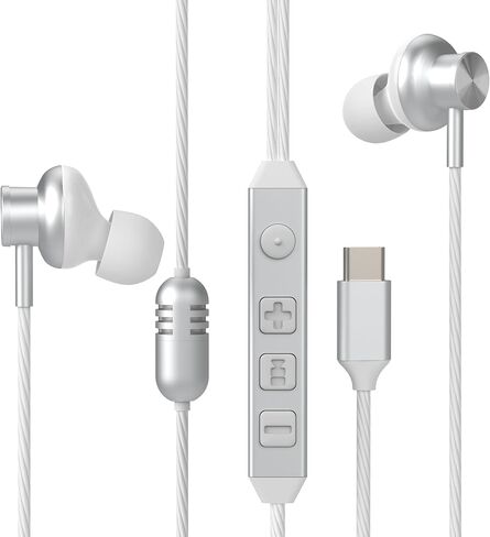 USB-C in-Ear Wired Headphones,Earbuds，3-Year Warranty, with high-Fidelity Sound Card, 5-Mode Audio, Low-Latency Gaming, KTV Vocal Enhancement-Black in Saudi Arabia
