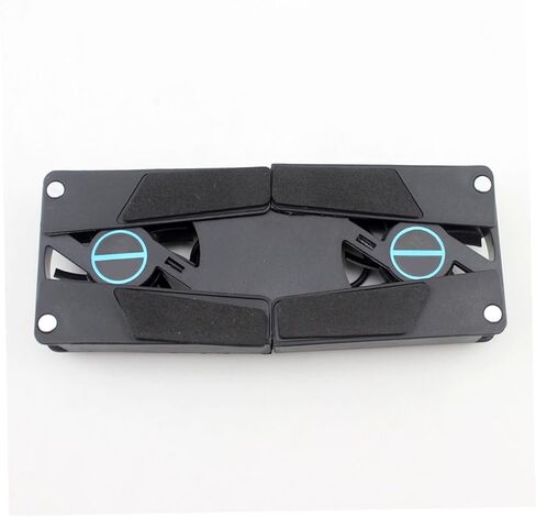 Sewroro 2PCS قابلة للطي لوحة تبريد الكمبيوتر المحمول مراوح مزدوجة USB بالطاقة دعم التهوية لجميع أجهزة الكمبيوتر المحمول خفيفة الوزن برودة للطلاب المسافرين بغرض العمل in Kuwait