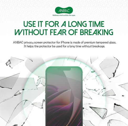 واقي شاشة الخصوصية لهاتف iPhone 13 Mini - زجاج مقسى للخصوصية يحجب الضوء الأزرق مقاس 5.4 بوصات مع مجموعة أدوات المحاذاة [عبوة واحدة] - | مضاد لبصمات الأصابع | مقاوم للخدش | صديق للحافظة in Kuwait