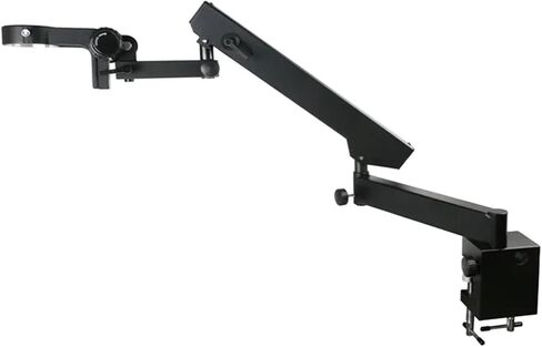 Adjustable Articulating Clamp Holder Bracket Arm 76mm Focusing Ring Stereo Trinocular Microscope Stand(B 25mm Pillar) in Saudi Arabia