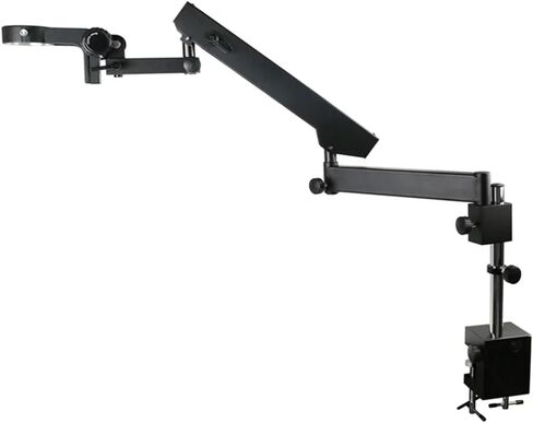 Adjustable Articulating Clamp Holder Bracket Arm 76mm Focusing Ring Stereo Trinocular Microscope Stand(B 25mm Pillar) in Saudi Arabia