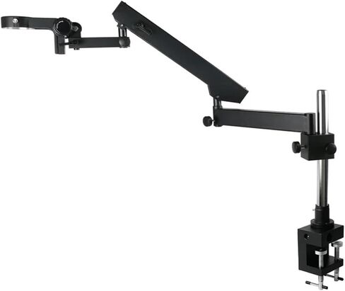 Adjustable Articulating Clamp Holder Bracket Arm 76mm Focusing Ring Stereo Trinocular Microscope Stand(B 25mm Pillar) in Saudi Arabia
