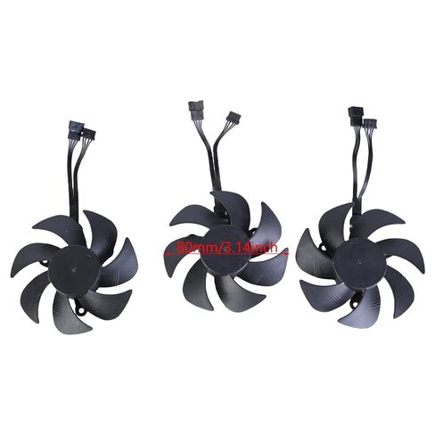 مروحة GPU PLA09215S12H لبطاقات الرسومات RTX3060 تعزز التبريد 4Pin VGA مروحة تبريد 3 قطعة/المجموعة استبدال مروحة الكمبيوتر للألعاب in Kuwait