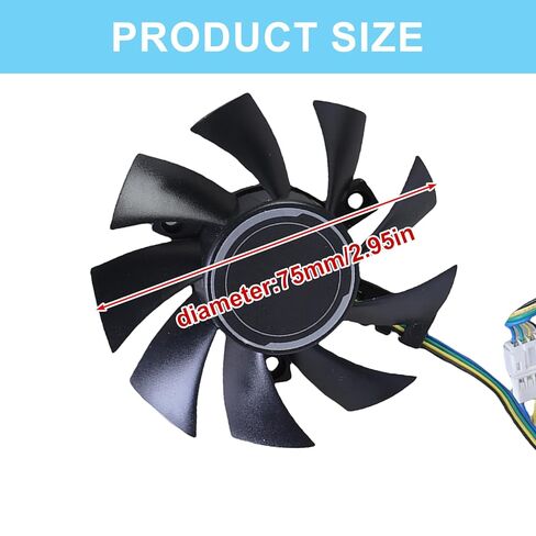 1 زوج 75 مللي متر بطاقة الرسومات التبريد VGA مروحة FD8015U12D 4Pin 12 فولت مبردات مروحة ل GTX1660Ti RTX2060 الألعاب OC in Kuwait