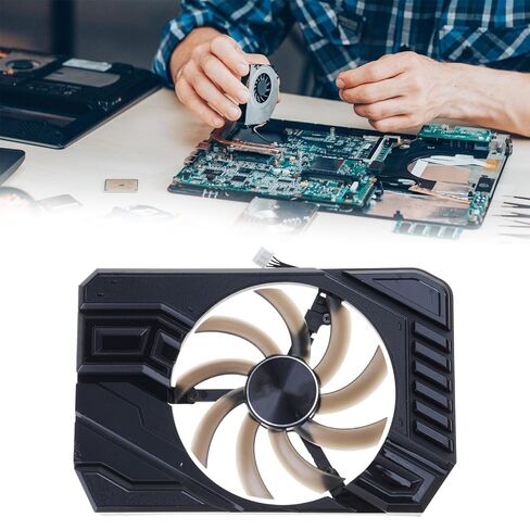85 مللي متر 4Pin بطاقة الفيديو مروحة الرسومات تبريد الرسومات مشعات سهلة التركيب استبدال لمروحة التبريد GTX1660 2060 StormX in Saudi Arabia
