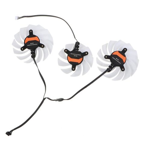 3Pcs/Set White Graphics Card Fan 4Pin Cooler Fans RTX3080 RTX3070 3060 for Colorful RTX3080 3070 3060Ti IGame Ultra-OC in Saudi Arabia