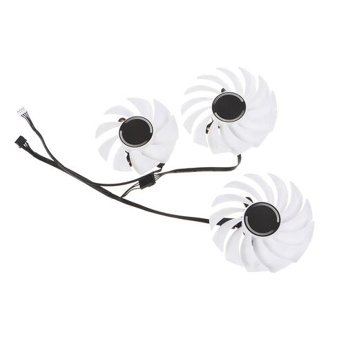 3Pcs/Set White Graphics Card Fan 4Pin Cooler Fans RTX3080 RTX3070 3060 for Colorful RTX3080 3070 3060Ti IGame Ultra-OC in Saudi Arabia