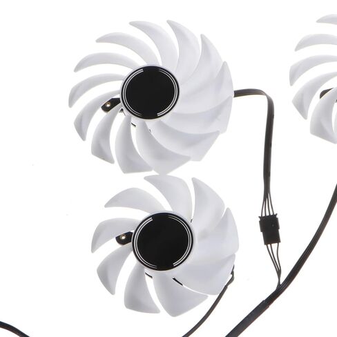 3Pcs/Set White Graphics Card Fan 4Pin Cooler Fans RTX3080 RTX3070 3060 for Colorful RTX3080 3070 3060Ti IGame Ultra-OC in Saudi Arabia