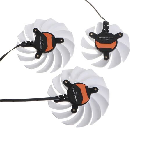 3Pcs/Set White Graphics Card Fan 4Pin Cooler Fans RTX3080 RTX3070 3060 for Colorful RTX3080 3070 3060Ti IGame Ultra-OC in Saudi Arabia