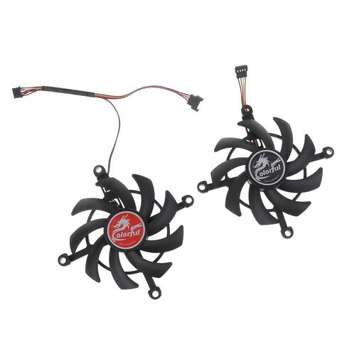 1/2pc 75mm GA91S2U VGA Fan for Colorful 3060 Ti RTX3060 12G V2 L-V Graphics Card Cooling Fan 4Pin 12V Graphics Card Cooling Fan in Saudi Arabia