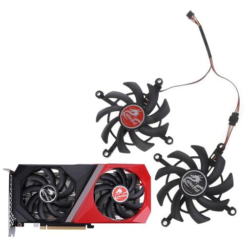 1/2pc 75mm GA91S2U VGA Fan for Colorful 3060 Ti RTX3060 12G V2 L-V Graphics Card Cooling Fan 4Pin 12V Graphics Card Cooling Fan in Saudi Arabia