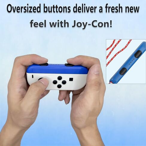 LIUWTIANXIN حزام المعصم المتوافق مع زوج حبل اليد Joycon - 2 حزمة من ملحقات قطع غيار الحبل لوحدة التحكم Joy Con Joy-Con 【غير متوافق مع وحدات تحكم الجيل الثاني من Joy-Con】 in Saudi Arabia