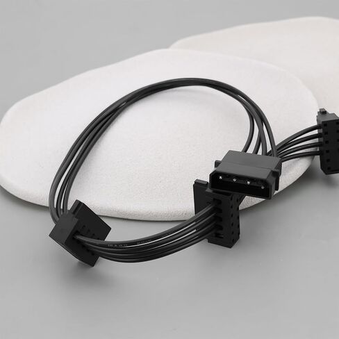 SING F LTD 4Pin IDE Male to 15Pin SATA Splitter Power Extension Cable for Compatible with 2.5-inch SSDs/3.5-inch Hard Drives(50cm) in Saudi Arabia