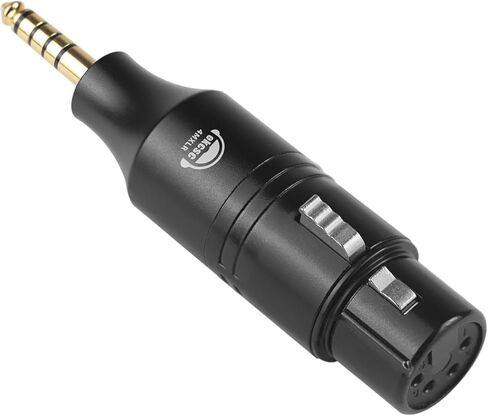 okcsc 4pin XLR Male to 4.4MM Female Conversion Connector,4 Pin XLR Balanced Male Conversion 4.4mm Five-Pole Balanced Female,HiFi Lossless Sound Quality Transmission for Headphone Amplifiers in Saudi Arabia