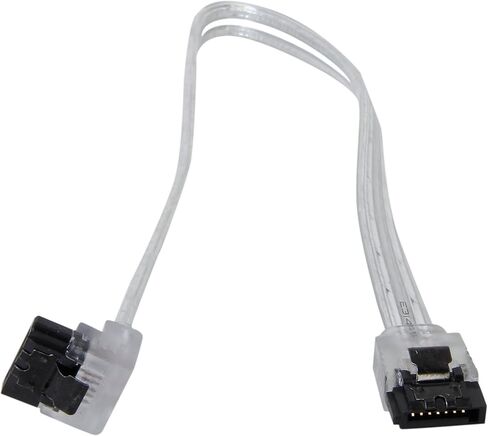 Nippon Labs كابل ساتا SATA3L0.8FT-90/180BU مع مزلاج قفل، أزرق in Saudi Arabia