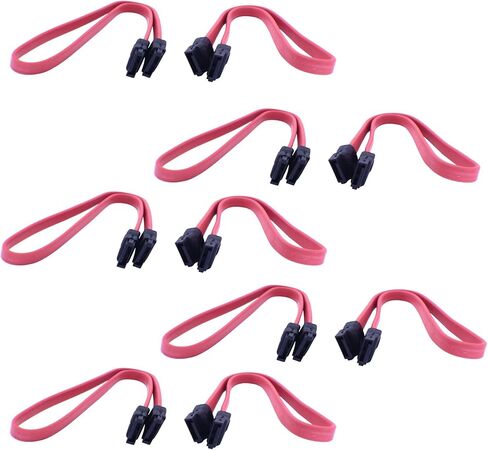 Cybertech SATA Data Cable (2 Pack) Red 16" Inches in Saudi Arabia