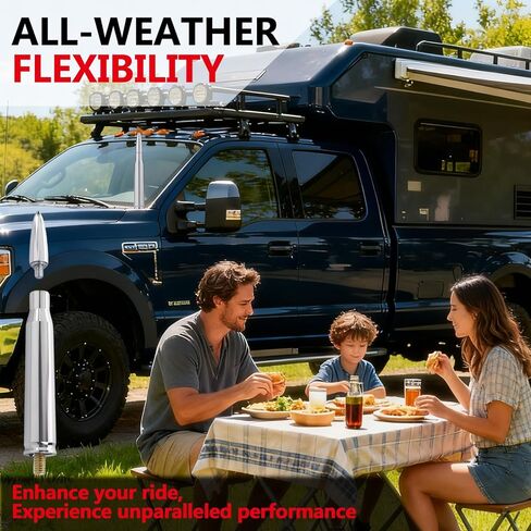 هوائي سيارة 5.5 بوصة، مظهر مصمم حديثًا، بديل هوائي رصاصة مناسب لسيارة Ford F150 F250 F350 RAM 1500 2500 GMC Denali Chevy Pick-up in Kuwait