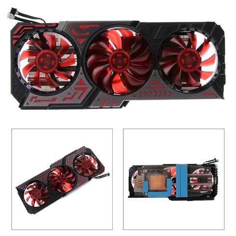 1PC Original VGA Fan for 2060 2070 2080 Super OC Radiator Graphics Card Cooling Fan with Shell 4Pin 12V Graphics Card Cooling Fan in Saudi Arabia