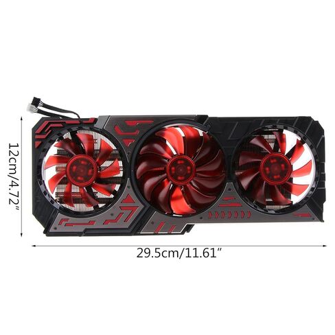 1PC Original VGA Fan for 2060 2070 2080 Super OC Radiator Graphics Card Cooling Fan with Shell 4Pin 12V Graphics Card Cooling Fan in Saudi Arabia