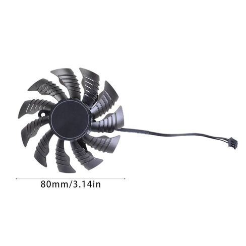 80mm/3.15inch PLA09215S12H 3Pin 12V VGA Fan Graphics Card Cooling for GTX1650 1630 ITX OC in Saudi Arabia