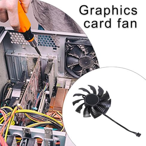 80mm/3.15inch PLA09215S12H 3Pin 12V VGA Fan Graphics Card Cooling for GTX1650 1630 ITX OC in Saudi Arabia