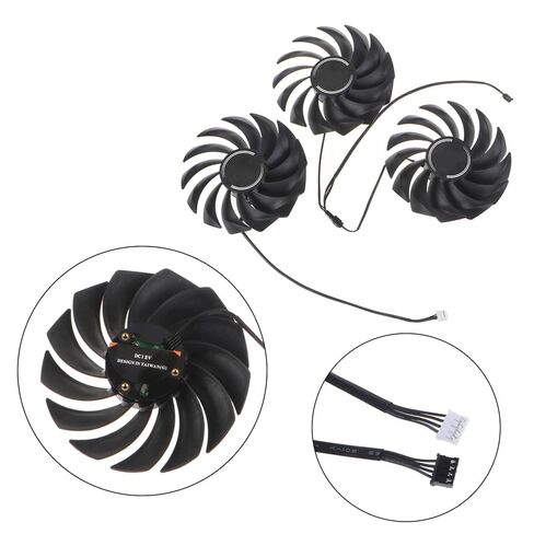 3 قطعة 89 مللي متر مراوح التبريد بطاقة الرسومات المبرد ل Igame RTX3060 الملونة 3070 3080 Ti 3090 فولكان بطاقة الفيديو برودة in Saudi Arabia