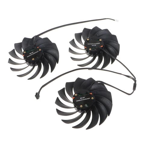 3 قطعة 89 مللي متر مراوح التبريد بطاقة الرسومات المبرد ل Igame RTX3060 الملونة 3070 3080 Ti 3090 فولكان بطاقة الفيديو برودة in Saudi Arabia