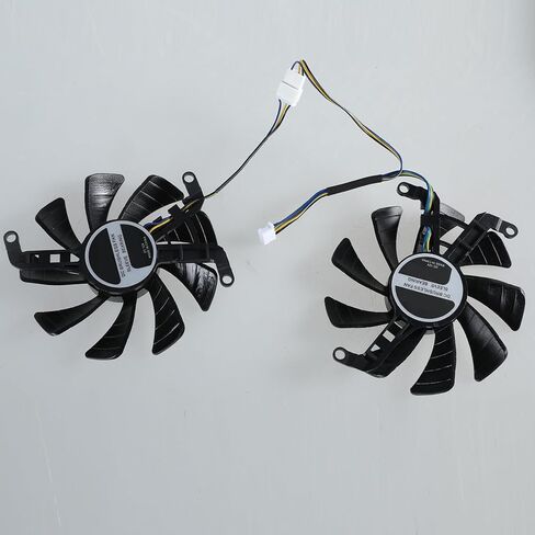 2Pcs 87mm RTX2060 Graphics Card Cooling VGA Fan T129015SU 4Pin 12V Coolers Fan for RTX2060 2070 Super GTX1660 in Saudi Arabia