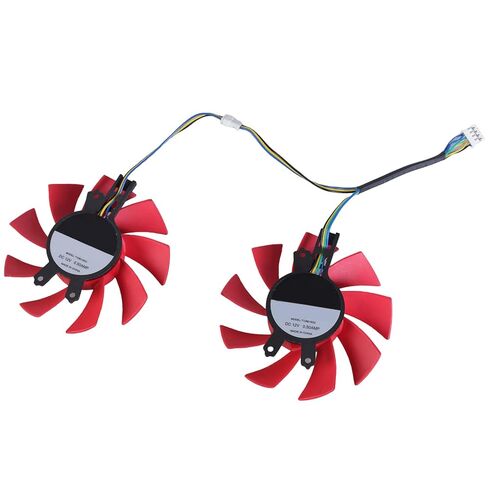 75mm GPU Cooling Fan High Efficiency T128015CU for RTX2060 GTX1660 1660Ti Graphics Card 4Pin Quiet Operating Video Card Fan in Saudi Arabia