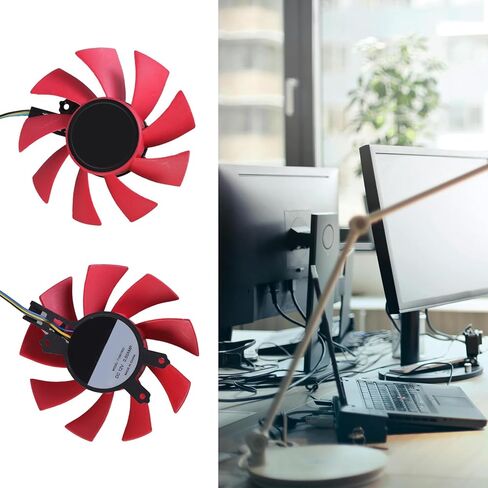 75mm GPU Cooling Fan High Efficiency T128015CU for RTX2060 GTX1660 1660Ti Graphics Card 4Pin Quiet Operating Video Card Fan in Saudi Arabia