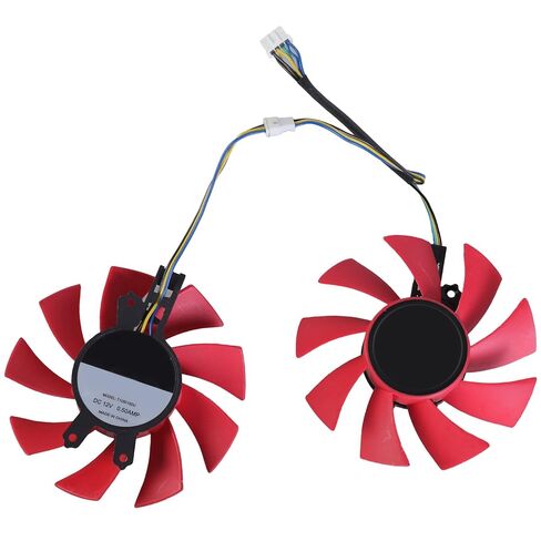 75mm GPU Cooling Fan High Efficiency T128015CU for RTX2060 GTX1660 1660Ti Graphics Card 4Pin Quiet Operating Video Card Fan in Saudi Arabia