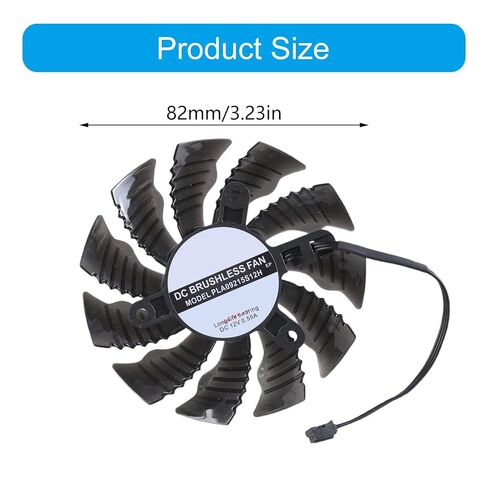 82 مللي متر 3Pin 12 فولت مروحة التبريد استبدال جزء ل GTX1650 سوبر ITX بطاقة الرسومات مروحة التبريد إدارة الملحقات أجهزة الكمبيوتر التبريد in Saudi Arabia