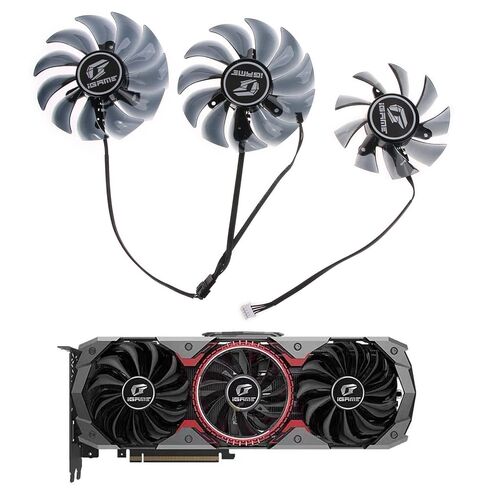 1/3Pieces 89/75mm 4Pin Graphics Card Cooling Fan for Colorful 2060 2070 2080 2080Ti 1660ti 1660 Video Card Cooler Vga Cooler Fan in Saudi Arabia