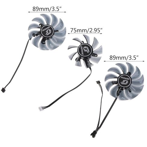 1/3Pieces 89/75mm 4Pin Graphics Card Cooling Fan for Colorful 2060 2070 2080 2080Ti 1660ti 1660 Video Card Cooler Vga Cooler Fan in Saudi Arabia