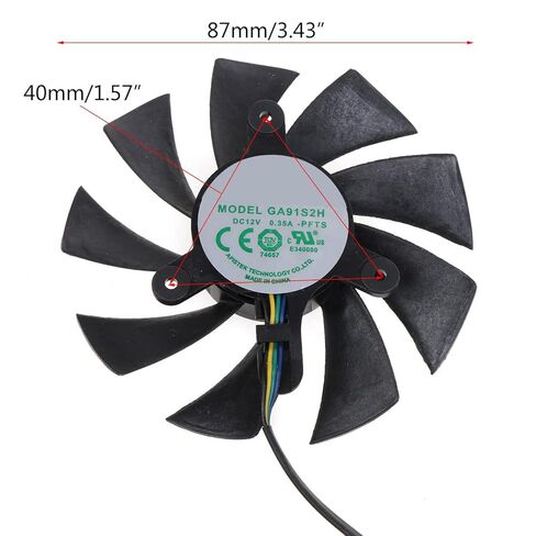 GA92A2H 87mm مروحة تبريد بديلة لـ 2070 Super 8GB ZT-T20710E-10M بطاقة فيديو الرسومات بطاقة الرسومات مروحة تبريد in Kuwait