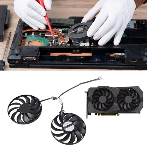 4pin DC12V GPU Cooling Fan 95MM FDC10U12S9-C for GTX1650 1660 Graphics Cards Consistent Temperature Control Efficient Heat Dissipation in Saudi Arabia