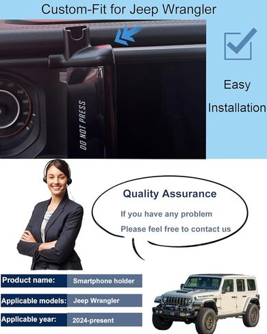car Phone Holder for Jeep Wrangler 2024 2025 2026 Accessories Magnetic car Phone Mount for Wrangler Phone Holder for Jeep Wrangler Accessories in Kuwait