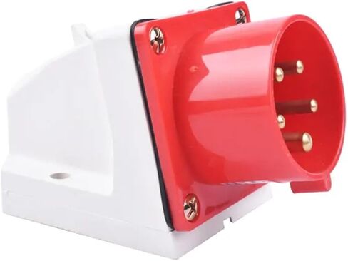 IP44 16A/32A Industrial Plug and Socket Waterproof Connector 3PIN 4PIN 5PIN Electrical Connection Wall Mount(Coupler,32A,4P) in Saudi Arabia