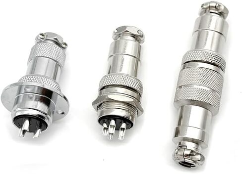 5pcs GX12 GX16 GX20 2 3 4 5 6 7 8 9 10Pin Male Female Butting Wire Cable Circular Aviation Socket Plug Panel Connector(GX16 Nut Male,7P) in Saudi Arabia