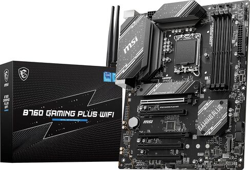 MSI B760 Gaming Plus WiFi Gaming Motherboard (Supports 12th/13th Gen Intel Processors, LGA 1700, DDR5, PCIe 4.0, M.2, 2.5Gbps LAN, USB 3.2 Gen2, Wi-Fi 6E, ATX) (Renewed) in Saudi Arabia