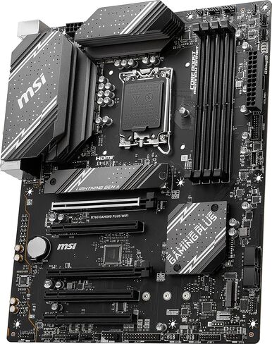 MSI B760 Gaming Plus WiFi Gaming Motherboard (Supports 12th/13th Gen Intel Processors, LGA 1700, DDR5, PCIe 4.0, M.2, 2.5Gbps LAN, USB 3.2 Gen2, Wi-Fi 6E, ATX) (Renewed) in Saudi Arabia