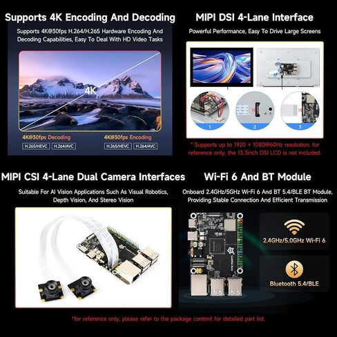 Luckfox Aura High-Performance Linux Dev Board, Rockchip RV1126B Quad-Core 1.6GHz Processor, 3 Tops Computing Power, 4K Encoding and Decoding, 4GB RAM, 0GB eMMC Flash @XYGStudy (Luckfox-Aura-04000) in Saudi Arabia