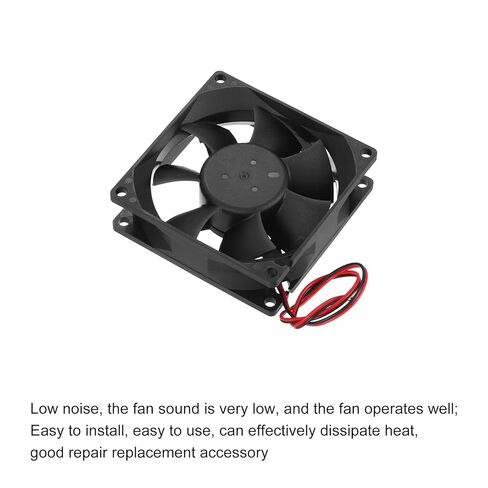 MECCANIXITY 2 Pcs DC12V Brushless Cooling Fan 0.24A 80x80x25mm 2Pin 2Wire High Speed Quiet for 3D Printer Computer Case Video Equipment DIY Ventilation Project 1500-2200RPM in Saudi Arabia