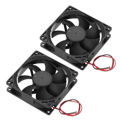 MECCANIXITY 2 Pcs DC12V Brushless Cooling Fan 0.24A 80x80x25mm 2Pin 2Wire High Speed Quiet for 3D Printer Computer Case Video Equipment DIY Ventilation Project 1500-2200RPM in Saudi Arabia